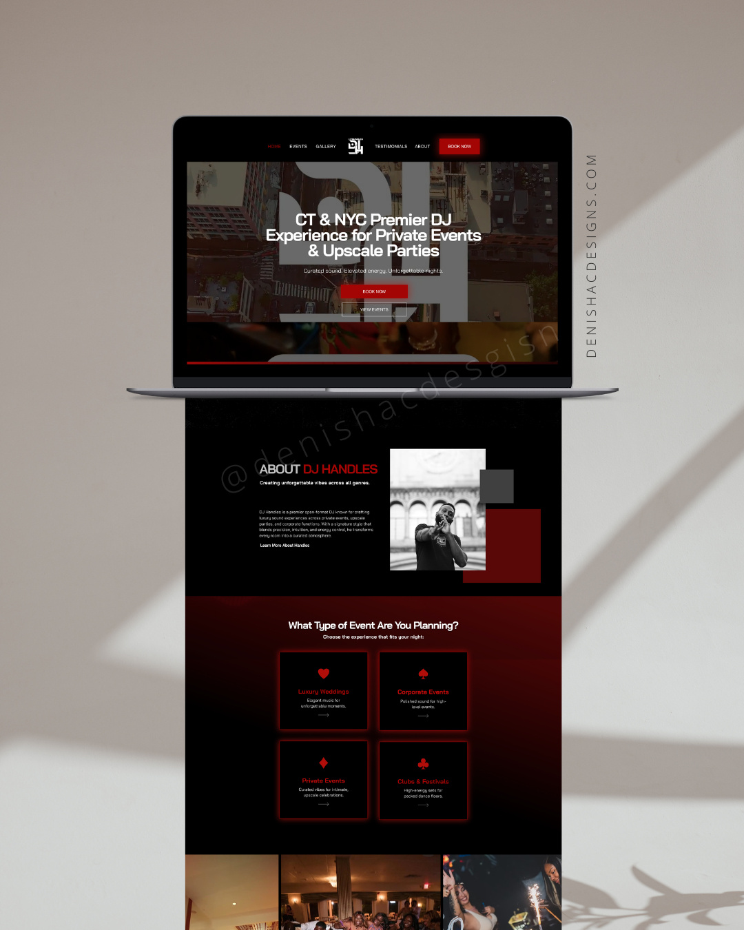 DJ HANDLES Event DJ & Entertainment Refined to feel more structured and event-ready