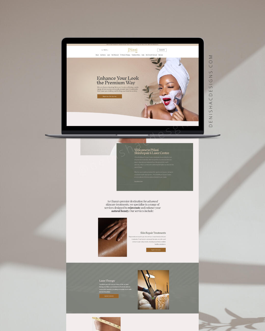 J'NISSI SKIN REPAIR & LASER CENTRE Skincare Brand Refined to reflect a more elevated, client-ready experience