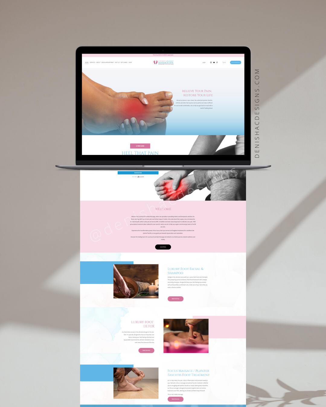 LUXURIOUS ESSENTIALS MASSAGE SPA Massage Therapy Clinic Refined to feel more specialized, clear, and client-focused