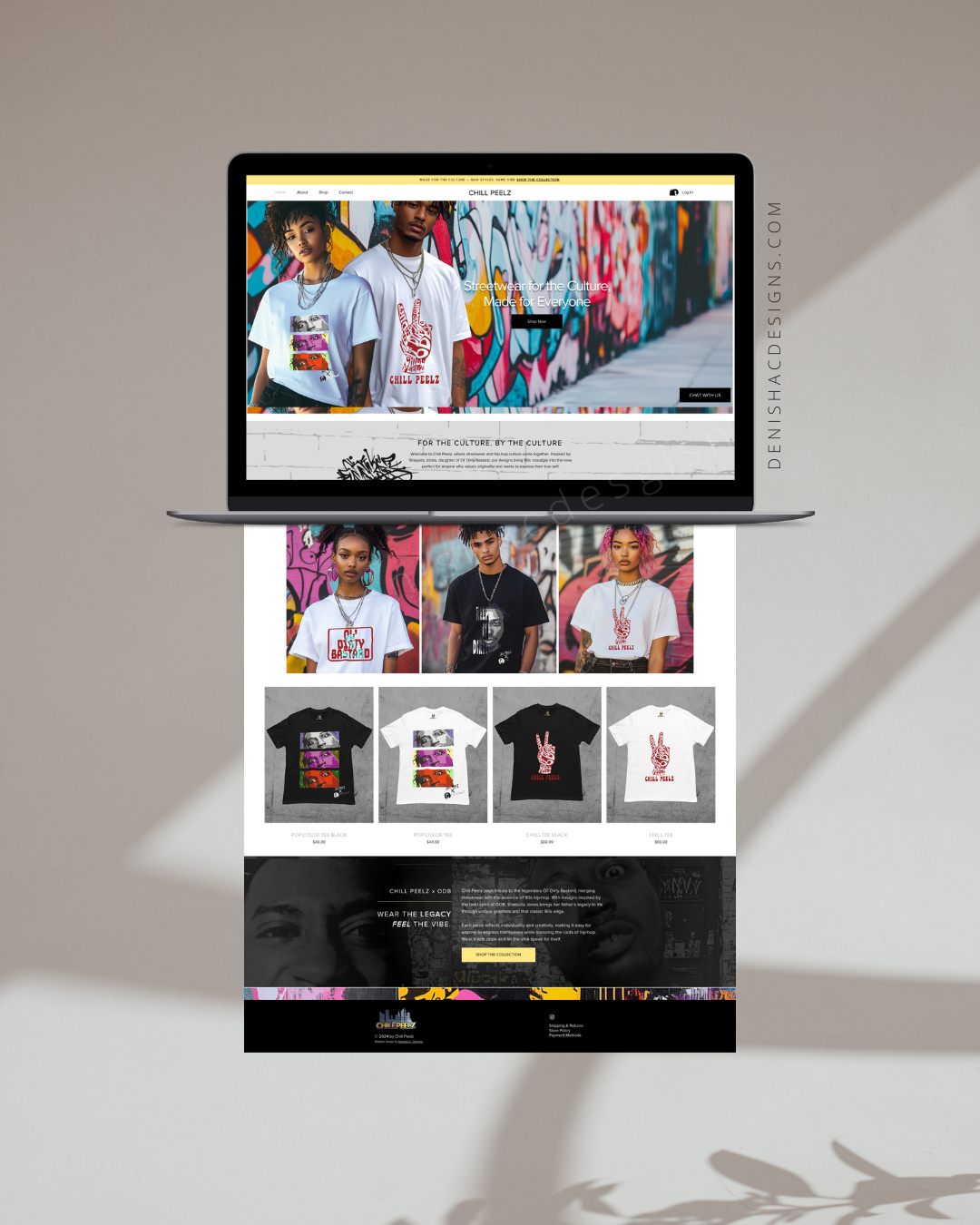 CHILL PEELZ Streetwear / Apparel Brand Structured to create a more cohesive brand experience